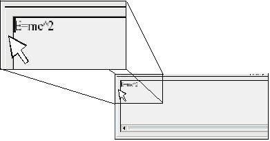 Удерживая клавишу Control сделайте двойной щелчок на границе математического редактора, чтобы превратить его в плавающее окно