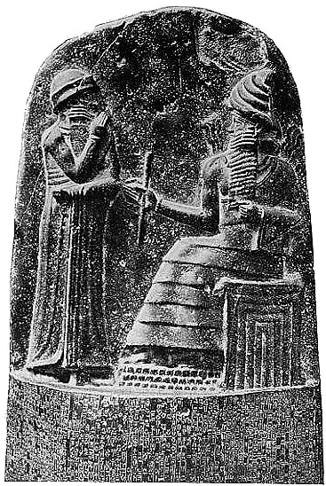 Каменный столб с законами Хаммурапи