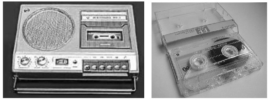 Кассетный магнитафон и компакт-кассета