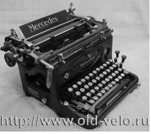 Пишущая машинка мерседес